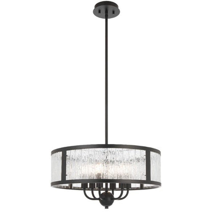 Noral 6 Light Pendant - Black