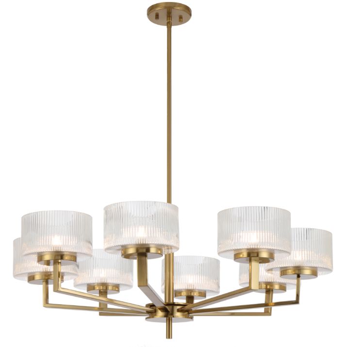 Moreno 8 Pendant Light - Antique Gold