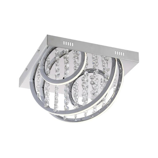 LUXIA 38CM Pendant Light Square - Chrome