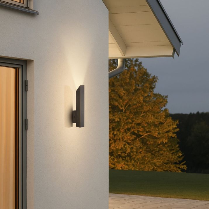 Vostel Single Exterior Wall Light - Stainless Steel