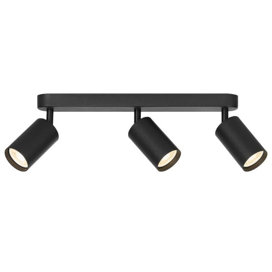 PICARD 3 Light Ceiling Spotlight - Black