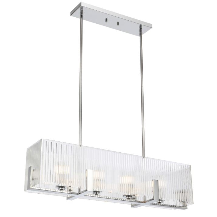 PELION 4 LED Pendant Light - Chrome