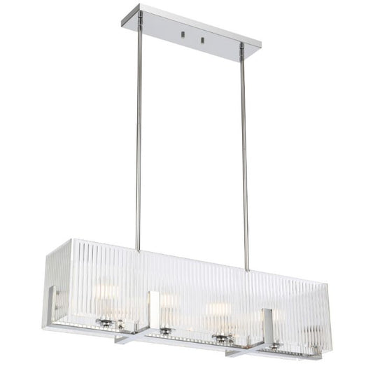 PELION 4 LED Pendant Light - Chrome