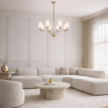 Brevan 8 Light Pendant - Antique Gold