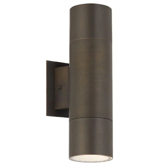 Walsh Twin Exterior Wall Light - Antique Brass