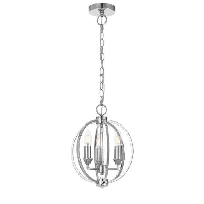 KENDALL 3 Pendant Light - Chrome