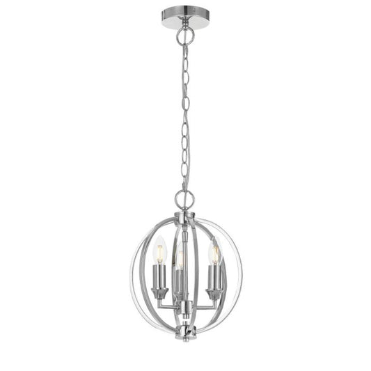 KENDALL 3 Pendant Light - Chrome