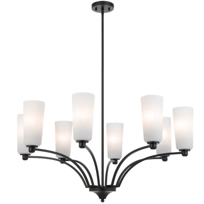 Brevan 8 Light Pendant - Black