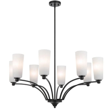 Brevan 8 Light Pendant - Black