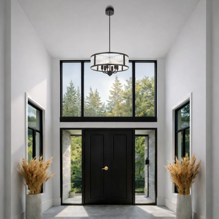 Noral 6 Light Pendant - Black