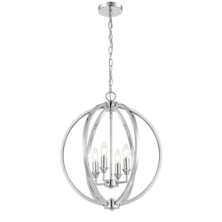 KENDALL 4 Pendant Light - Chrome