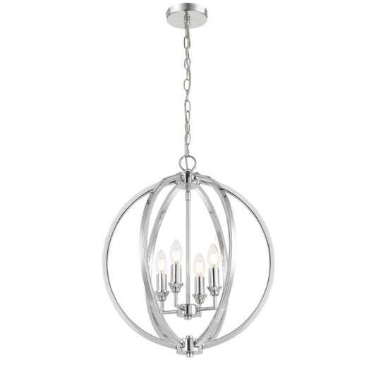 KENDALL 4 Pendant Light - Chrome