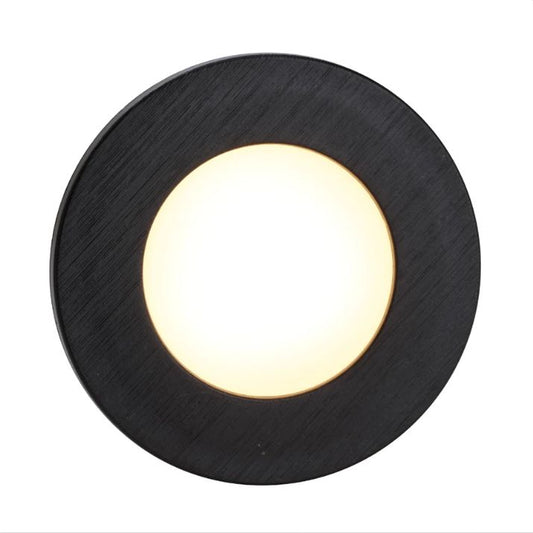 MAREN Round 3CCT LED Stair Wall Light Multi Colour - Black