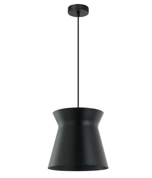 DIABLO: Modern Scandinavian Interior Cone Flat Top Pendant Light - Black