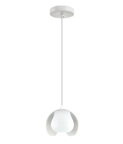 VAINA: Minimalist Scandinavian Interior Small Iron Dome Shape Pendant Light - White
