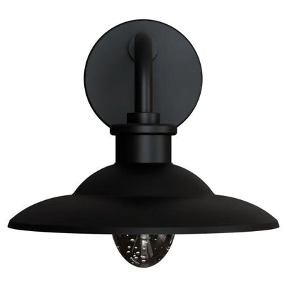 Calibo Cuscus Bubble Glass LED Exterior Wall Light - Black