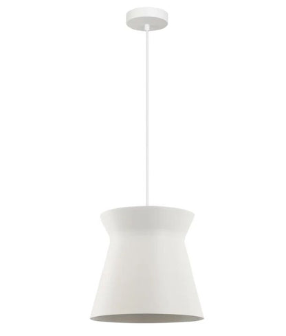 DIABLO: Modern Scandinavian Interior Cone Flat Top Pendant Light - White