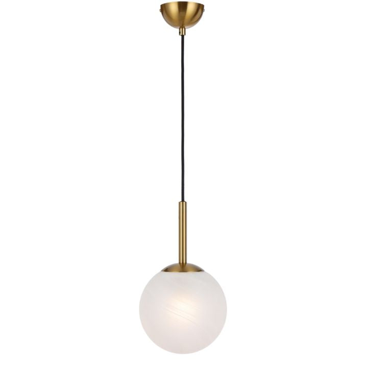 Bally 8 Pendant Light - Antique Gold / Alabastro