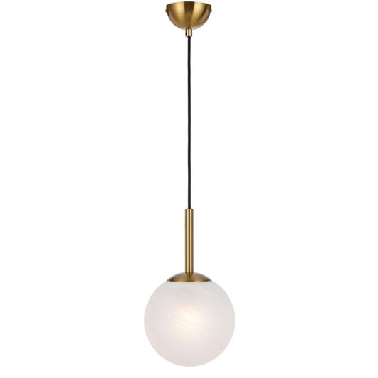 Bally 8 Pendant Light - Antique Gold / Alabastro