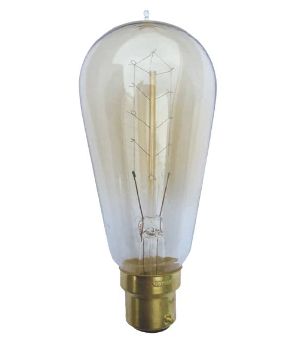 ST57 Carbon Filament Globes - Socket: B22