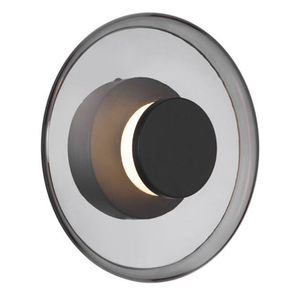 AMITY LED Wall Light - Black/Smoke