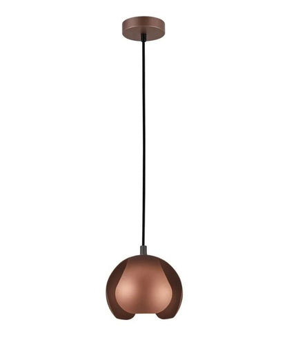 VAINA: Minimalist Scandinavian Interior Small Iron Dome Shape Pendant Light - Antique Copper