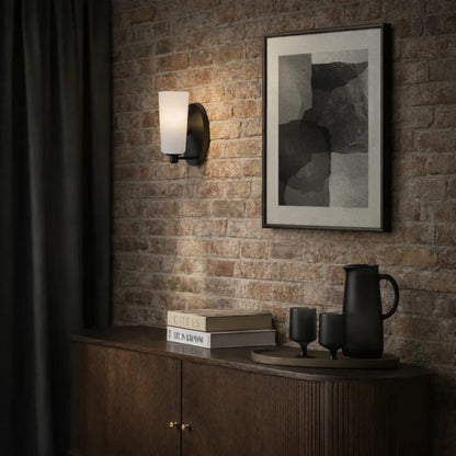 Brevan 1 Light Wall Bracket - Black