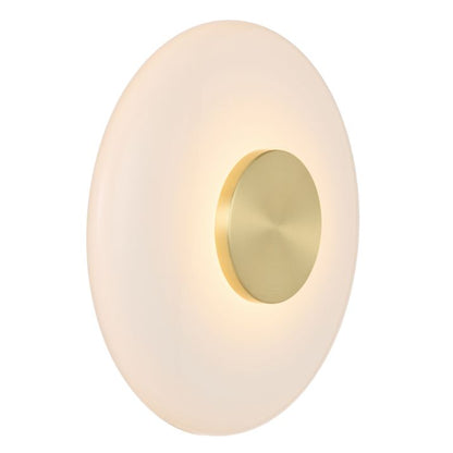 AMITY LED Wall Light - Brass Matt/Opal