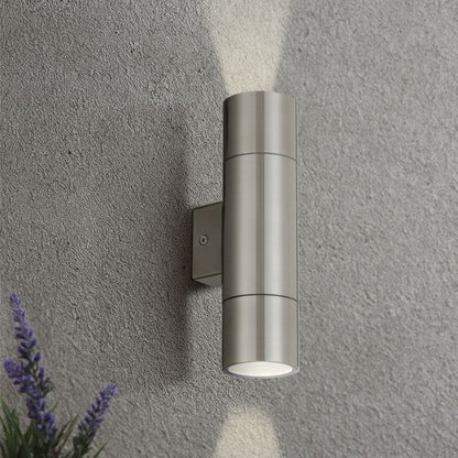 Walsh Twin Exterior Wall Light - Stainless Steel