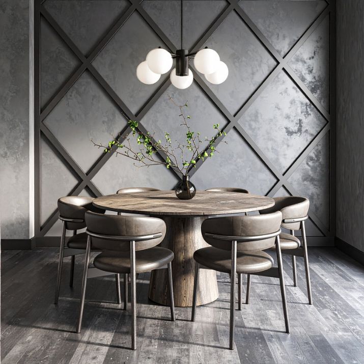 Marsten 5 Pendant Light - Black | Opal Matt
