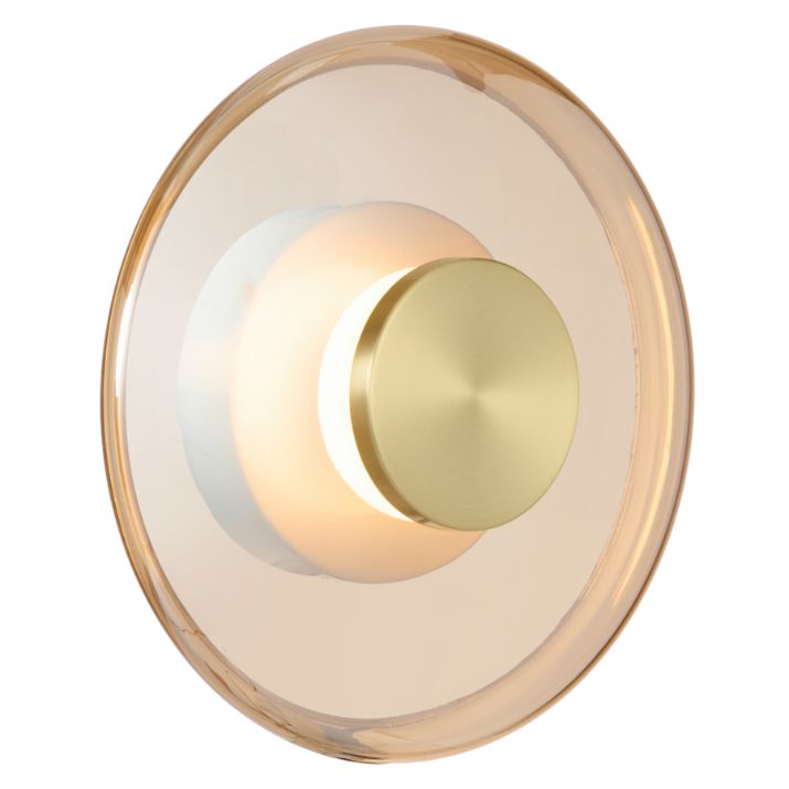 AMITY LED Wall Light - Brass Matt/Amber