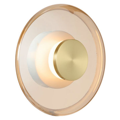 AMITY LED Wall Light - Brass Matt/Amber