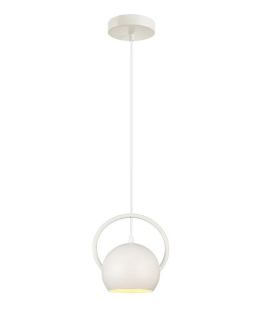 BELLA: Interior Small Dome Shape Pendant Light - Matte White