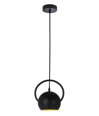 BELLA: Interior Small Dome Shape Pendant Light - Matte Black