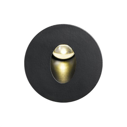SNAP Round LED Stair Wall Light - Black