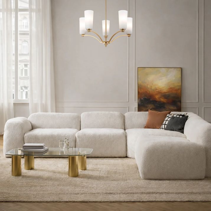 Brevan Alabastro Light Pendant - Antique Gold