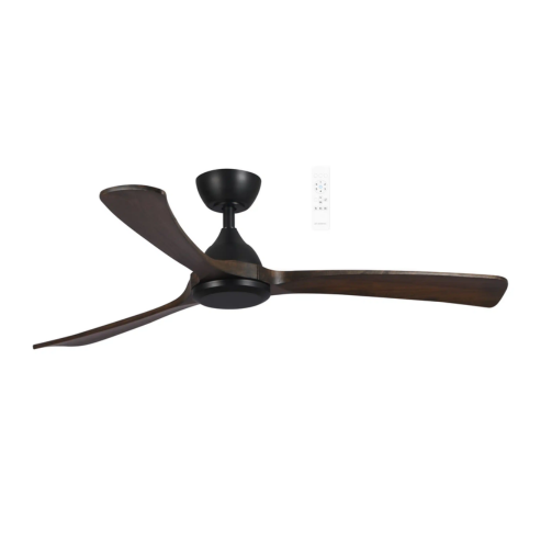 Norfolk DC 48″ Matt Black/Walnut Smart Ceiling Fan With WIFI Remote Control