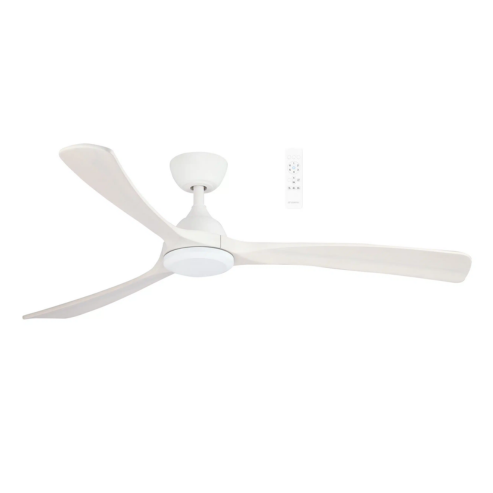 Norfolk DC 48″ Matt White/Whitewash Smart Ceiling Fan With WIFI Remote Control