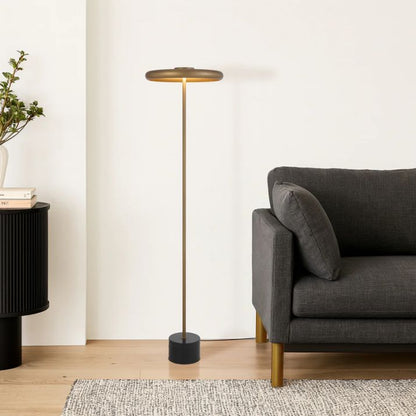 Sisby Floor Lamp - Antique Brass