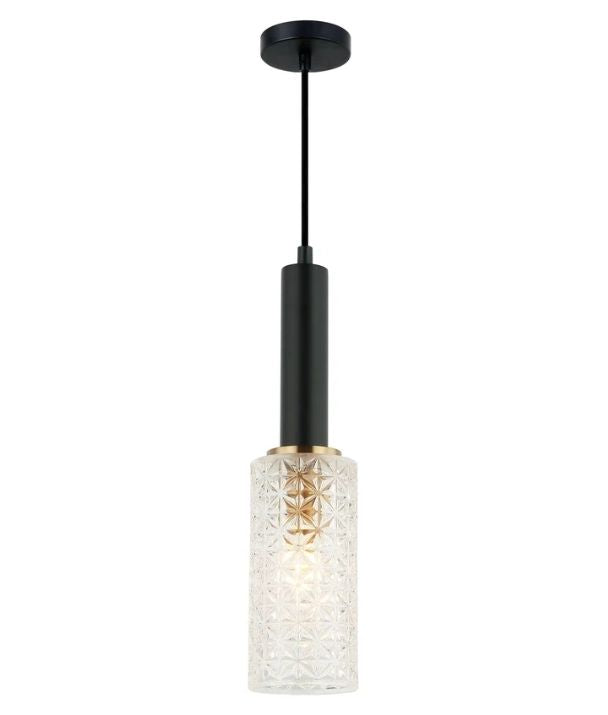 CLEO: Interior Oblong Cut Glass Pendant Light