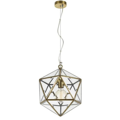 LAZLO 30CM Pendant Light Small - Antique Brass