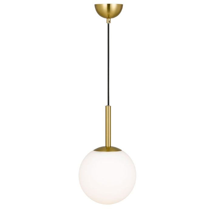 Bally 8 Pendant Light - Antique Gold / Opal Mat