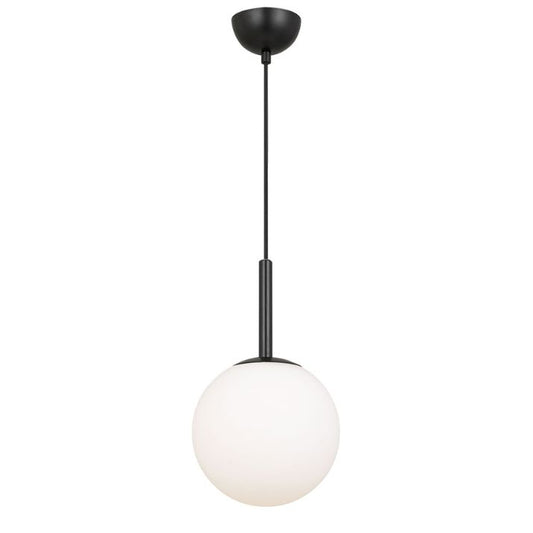 Bally 8 Pendant Light - Black / Opal Matt