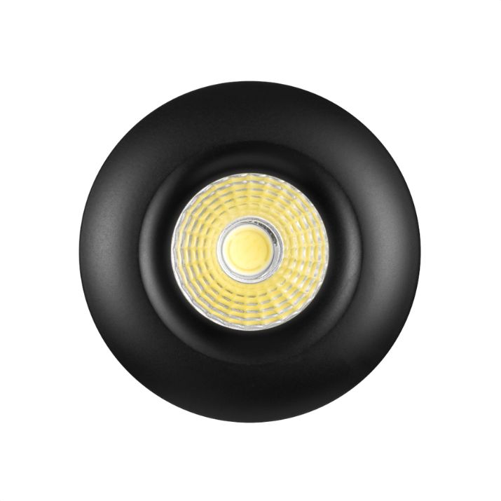 DURO Round LED Stair Wall Light Black - Warm White