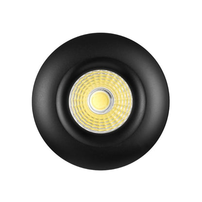 DURO Round LED Stair Wall Light Black - Warm White