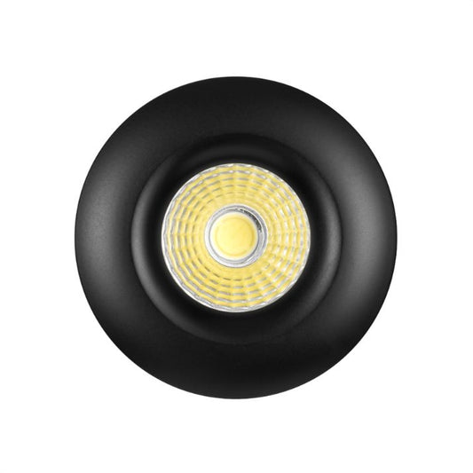 DURO Round LED Stair Wall Light Black - Warm White