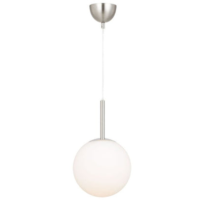 Bally 8 Pendant Light - Nickel / Opal Matt