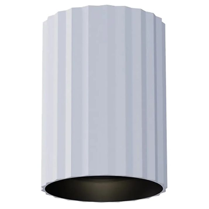 Calibo Canary Fluted 150mm Surface Mounted Downlight - White