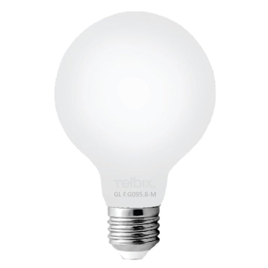 E27 G95 8W LED Globe Milk Dimmable - 4000K