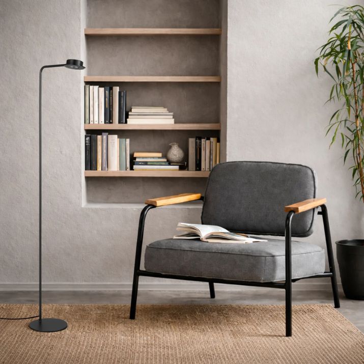 Tarell Floor Lamp - Gun Metallic